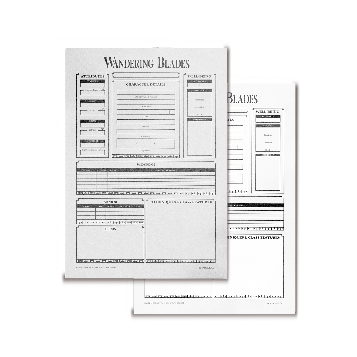 Wandering Blades Quickstart | From Daniel Kwan