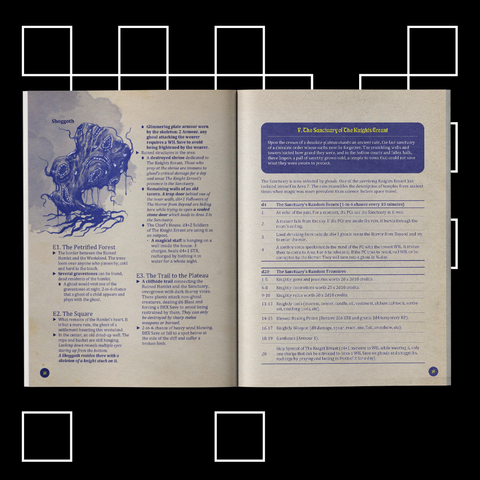 The Knight Errant sample page